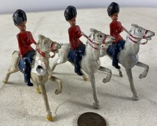 3 Vintage 1930's Lead Crescent Toys British Soldiers on Horse