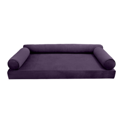 Style V6 Twin Pipe Trim Velvet Indoor Daybed Mattress Pillow Complete Set AD339