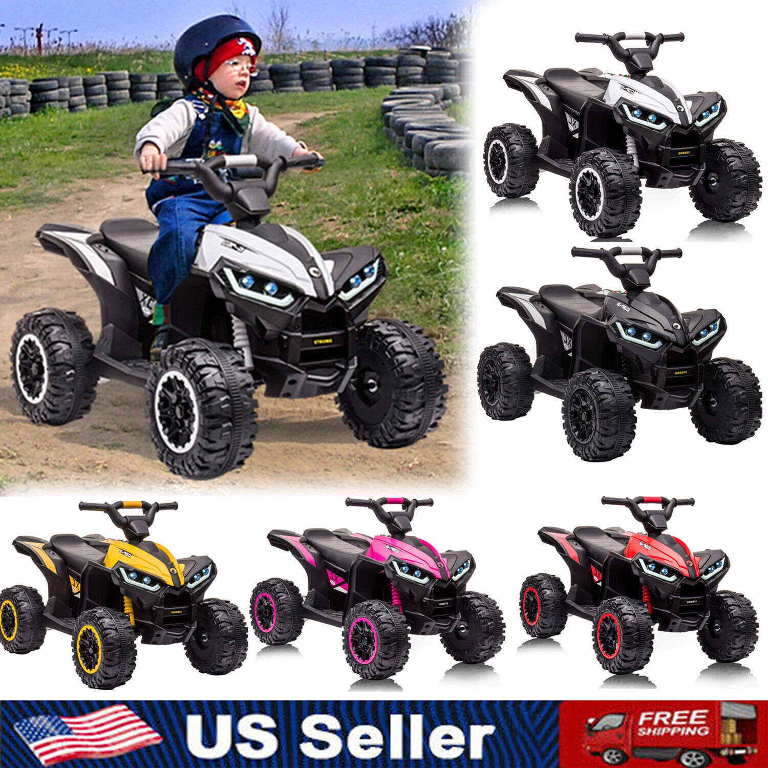 12V Kids Electric Vehicle Ride on ATV Toys Car with Remote C