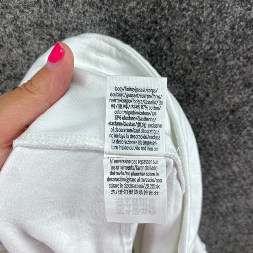 Victoria's Secret Skort Women L Large White A-Line Midi Pull On Cotton Mid Rise - Picture 9 of 10