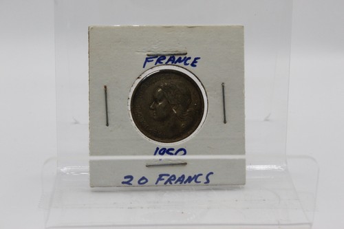1950 France French 20 Francs Rooster Coin