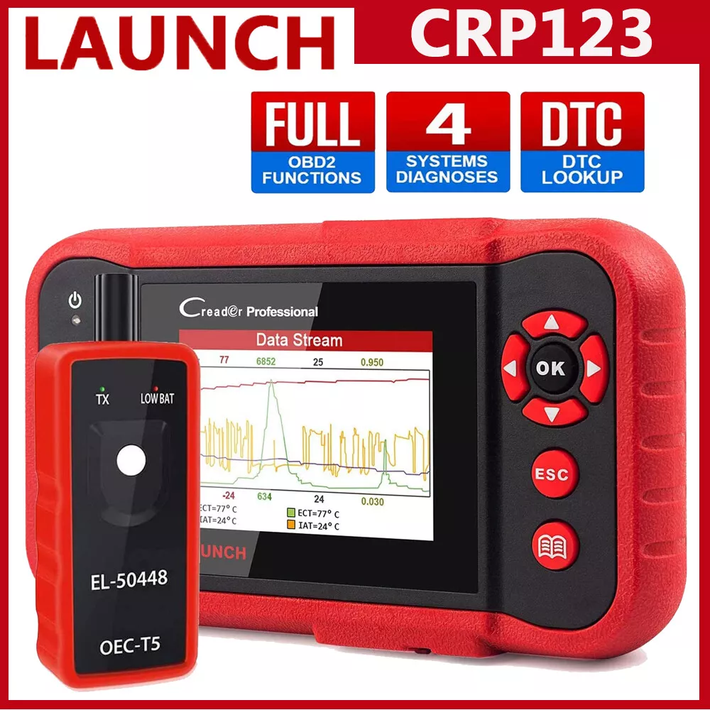 Professional Automotive Scanner: Launch X431 Crp123 Obd2 - Engine, Abs, Srs  & At Code Reader - Lifetime Free Updates! - Temu