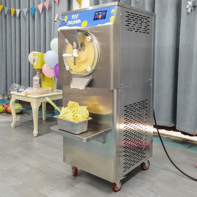 Wixkix Hard Serve Ice Cream Maker 100L/H Batch Freezer Gelato Machine w/ Sprayer
