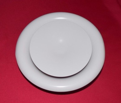 Cosmo ZULUFT Tellerventil Ø  150 mm  Deckenventil Metall weiß lackiert(X9)