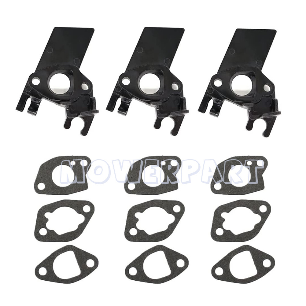 3 set Carburettor Carb Insulator Fit HONDA GX140 GX160 16211-ZE1-000 with Gasket