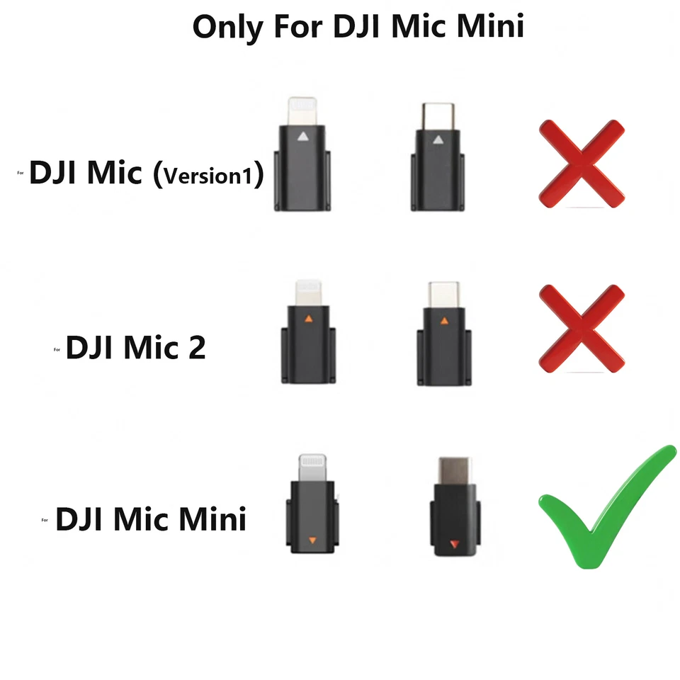 original For DJI Mic Mini Mobile Phone Adapter For iPhone 14/13/12/11/XS MAX/XR - Image 3 of 4