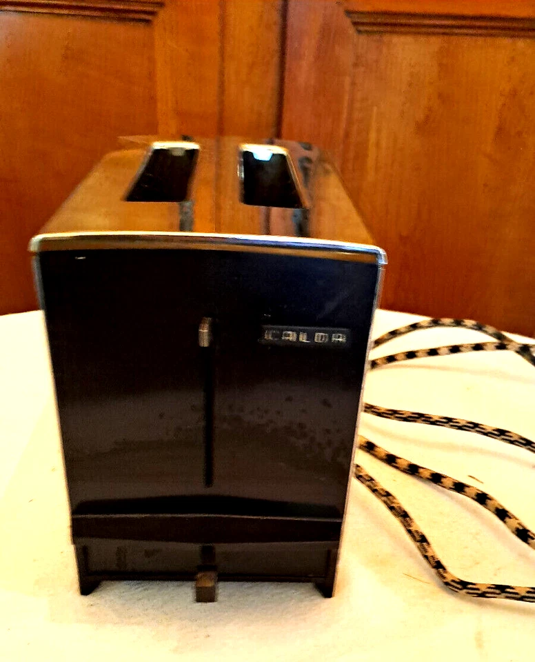 ANCIEN GRILLE PAIN DOUBLE TRANCHE MARQUE CALOR FONCTIONNEL CHROME - Photo 3/4