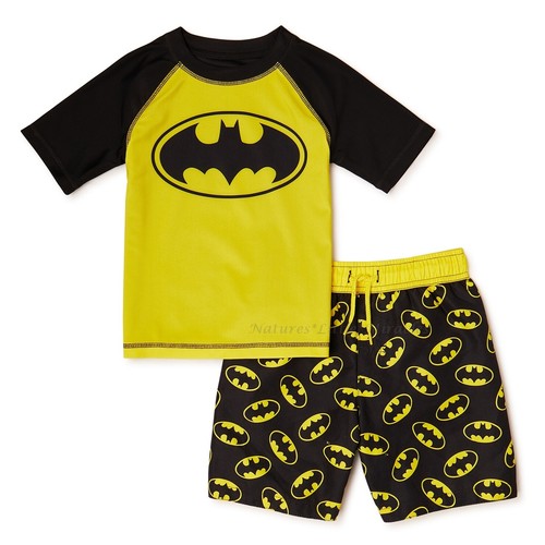 NWT Batman Toddler Boy Swim Trunks Rash 