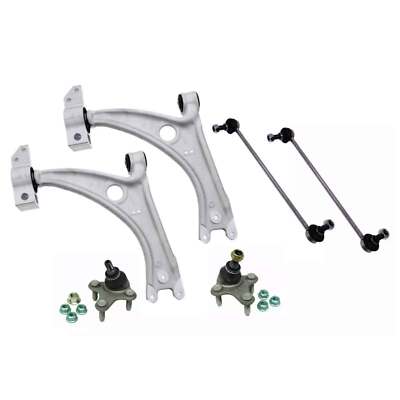 6*pcs for Audi Q3 VW CC Front Lower Control Arm Ball Joint Sway Bar Link Kit