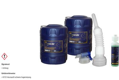 40L MANNOL Hydrauliköl Hydro HV ISO 46 DIN 51524 Oil inkl. Auslaufhahn Schlauch 