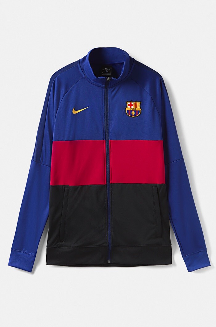 Nike FC Barcelona Pre Match Zip Up Track Football Jacket Size Large CI9248 455