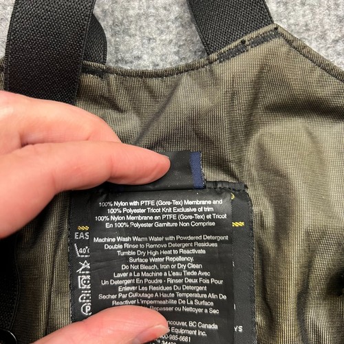 Vintage Arcteryx Ski Overall Bibs Womens Small Petite Black Gore-Tex XCR Pockets - Picture 9 of 15