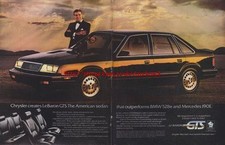 Chrysler Le Baron GTS Car 1984 Magazine Advert #776
