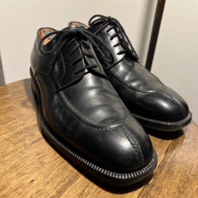 Fratelli Rossetti Derby/Oxford Black Leather Split Toe Shoes EU 43 US 9.5