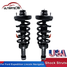Pair Rear Shock Struts w/ Springs Assembly For Ford Expedition Lincoln Navigator