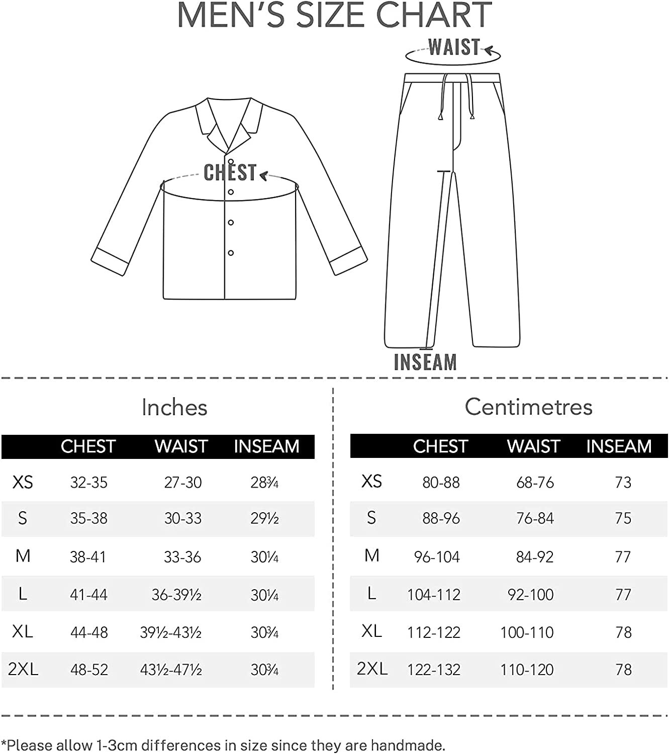 LAPASA Men's Pajama Set, Plaid Sleepwear Long Sleeve Lounge & Sleep PJ