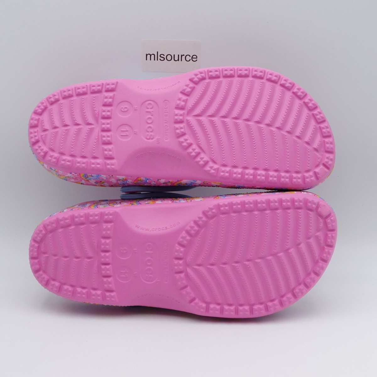 Size 11 Women's Crocs x Lisa Frank Classic Clogs 208826-6SW