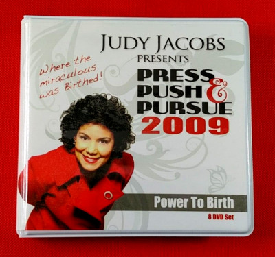 Judy Jacobs Press Push & Pursue 2009 Power Birth 8 DVD Set R/S07
