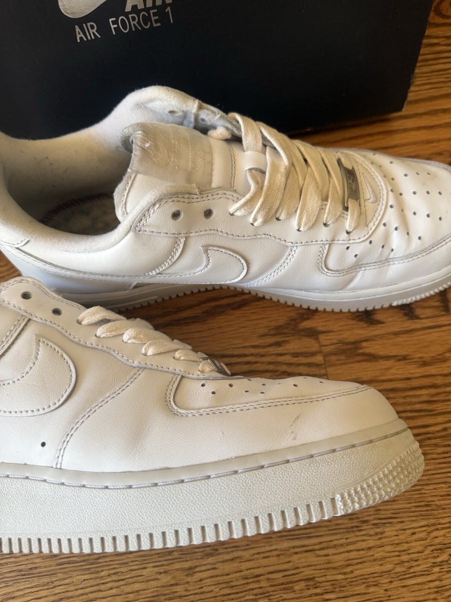 Size 8.5 - Nike Air Force 1 x Supreme Low Box Logo - White