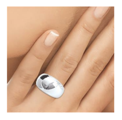 Bague Jonc Argent Massif Avec Onyx - Taille 52, Occasion, Bijou élégant Et Intemporel