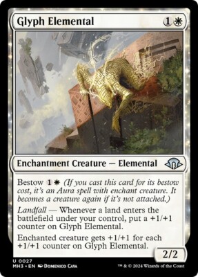 GLYPH ELEMENTAL x4 mtg NM-M Modern Horizons 3 Unc