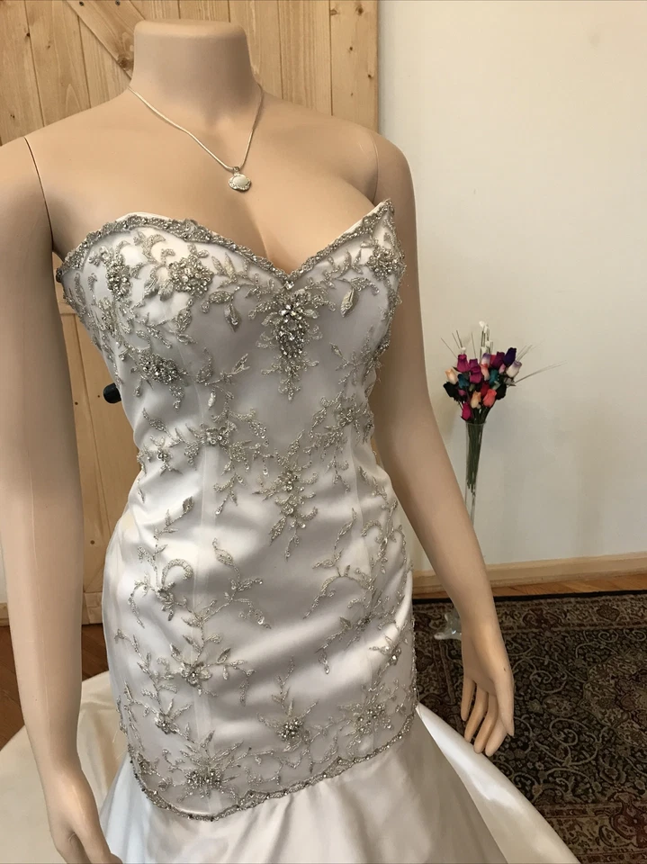 Свадебное платье Lovelle By Lazaro 👗 цвет слоновой кости размер 14 новое с бирками.  Образец платья - Изображение 4 из 4