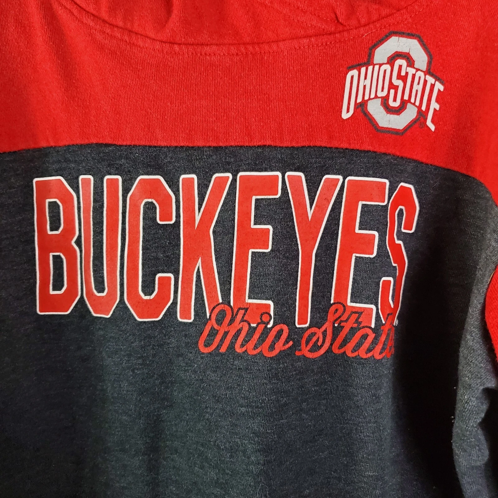 VETEMENTS Felpa con cappuccio Ohio State Buckeyes da uomo grande pullover multicolore abbigliamento autentico