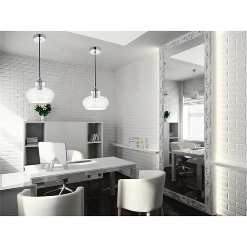 Living District Destry 3-Light Metal Pendant in Black and Clear - Picture 2 of 3