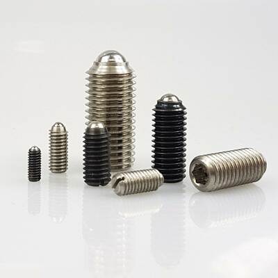 Spring Plungers with Slotted or ISK from M3-M24 Steel or Stainless Steel
