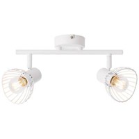Brilliant Lampe Elhi Spotrohr 2Flg Weiß | 2X D45, E14, 40W, Geeignet FüR Tropfen