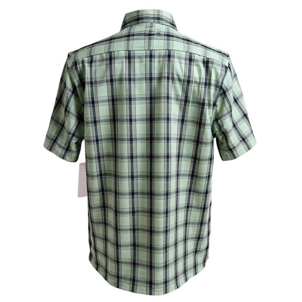 Marmot Men's Plaid Button-Up Camp Shirt Green Short Sleeve Size L Casual NEW - Image 3 of 4