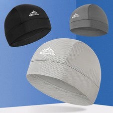 Cooling Moisture Sweat Wicking Dome Skull Cap Helmet Liner Bald Sport Beanie Hat