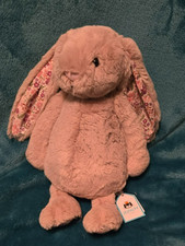 Jellycat Medium Blossom Beige Bashful Bunny, BNWT, Authentic