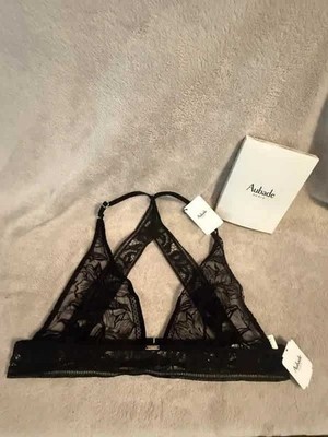 Aubade - Triangel BH ohne Bügel - Schwarz, Größe L