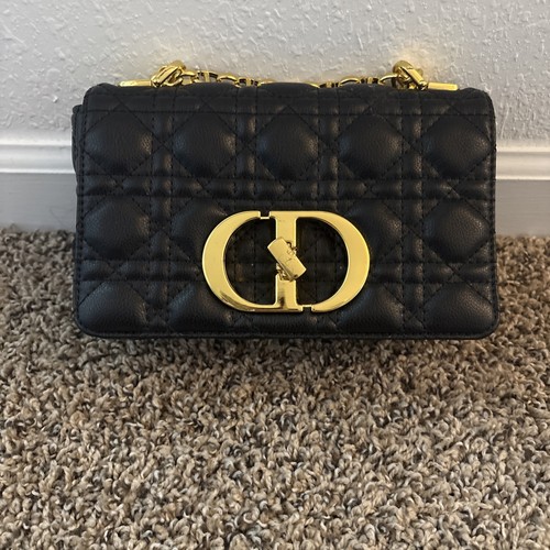 Dior Lady diamond black square bag