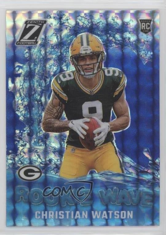 2022 Panini Zenith Rookie Wave Blue Christian Watson #RW-CW RC 2j2