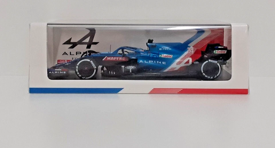 SPARK 1:43 MODELLINO AUTO DIE CAST F1 ALPINE A521 FERNANDO ALONSO QATAR GP 2021 - Immagine 2 di 4