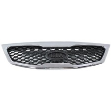 Grille For 2011-2013 Kia Sorento Chrome Shell W Black Insert Plastic