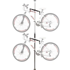 Elevate Outdoor Bike-Stand-5 Double Vertical Bicycle Storage Hanger Rack, Fits