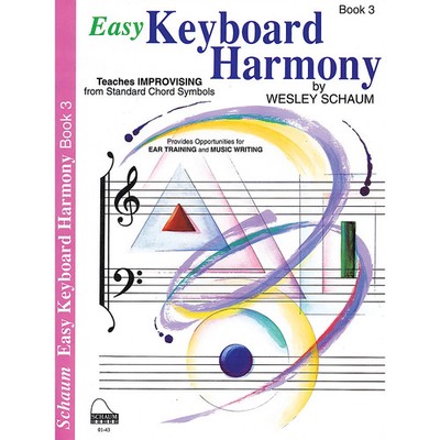 SCHAUM Easy Keyboard Harmony (Book 3 Inter Level) Educational Piano Book