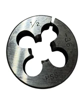 1/2"-36 HSS Adjustable Round Die 1-1/2" Outside Diameter Made in Japan