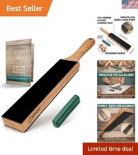 Leather Strop with Polishing Compound, Knife Stropping Kit for Sharpening  Honi