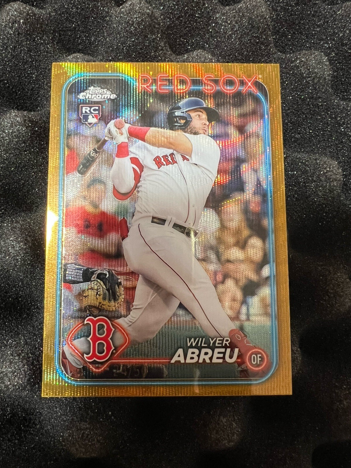 2024 Topps Chrome Wilyer Abreu Gold Wave 24/50          #165 Rookie Card