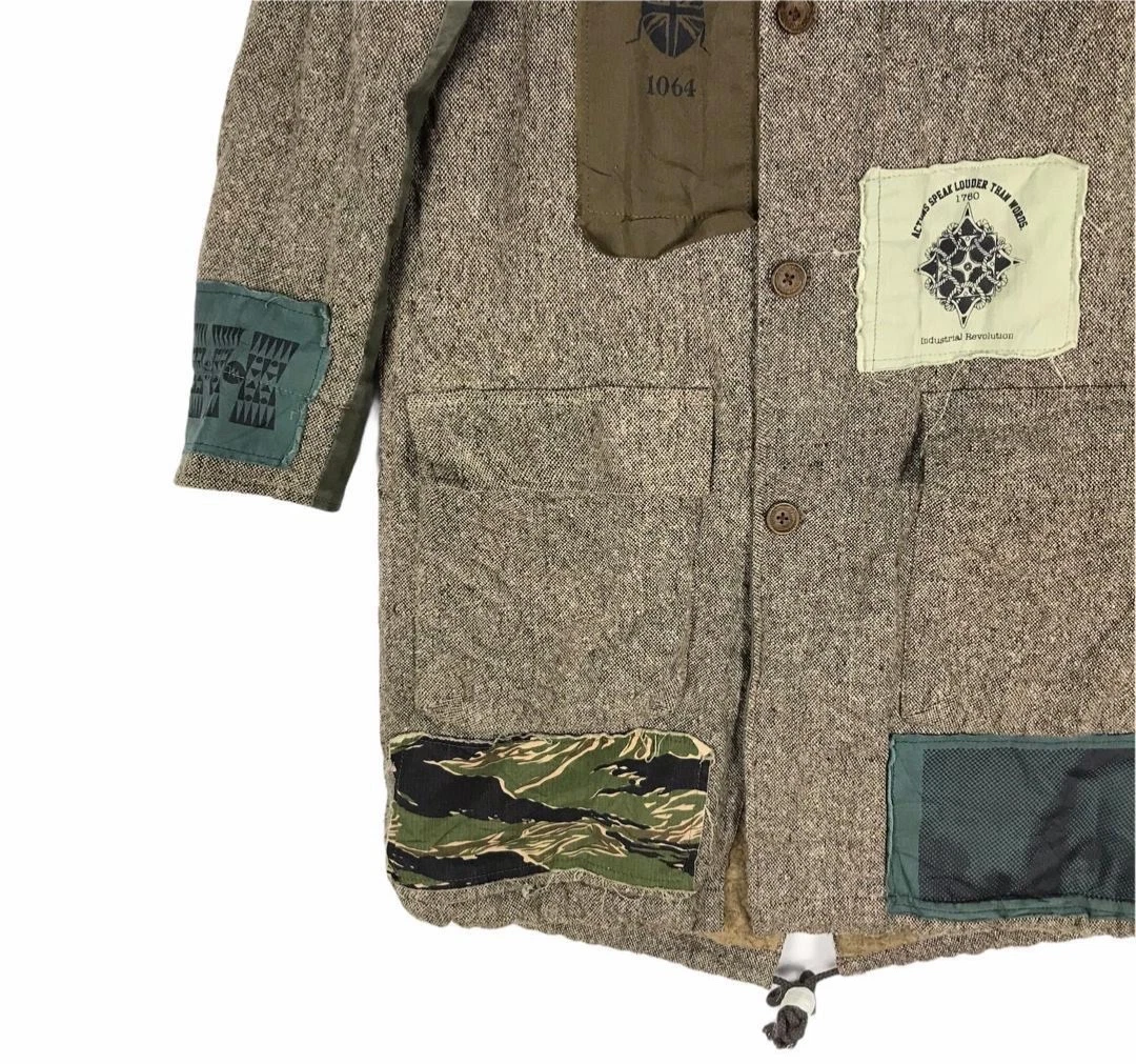 Rare japanese brand Do-Le Project x And A riot riot riot parka jacket men image 6