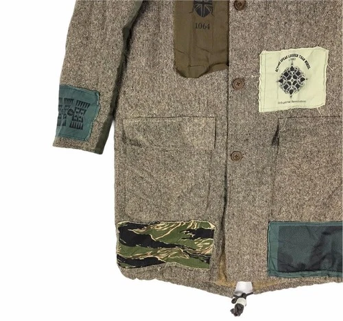 Rare japanese brand Do-Le Project x And A riot riot riot parka jacket men image 6
