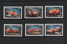 S6510 Guyana 1999 Ferrari autos 6v. MNH