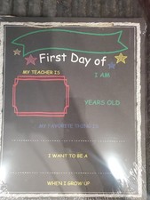 New First Day Of School Chalkboard Sign Photo Prop Back To School Board