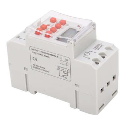 Digital Timer Switch 1 Second Timing 168 Hour 20 On Off LCD Display Program