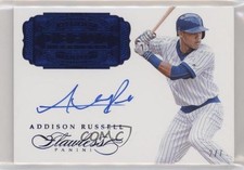 2017 Panini Flawless Debut Signatures Sapphire 2/7 Addison Russell Auto 6fs