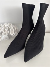 ZARA BLACK SOCK BOOTS SIZE 41 